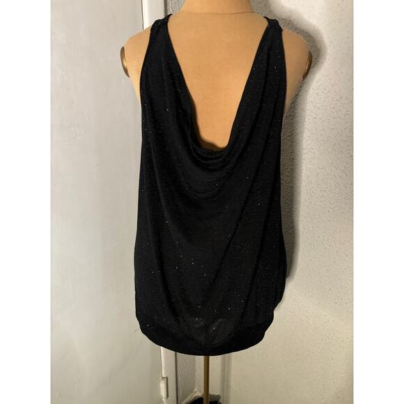 Lane Bryant Sparkly Drape Front Tank Top 14/16 Holiday Party Mobwife Festival - Picture 1 of 8